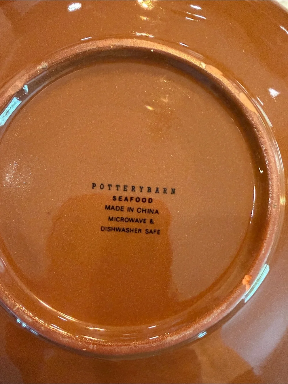 Pottery Barn Seafood Ceramic Plate Set - Home Art